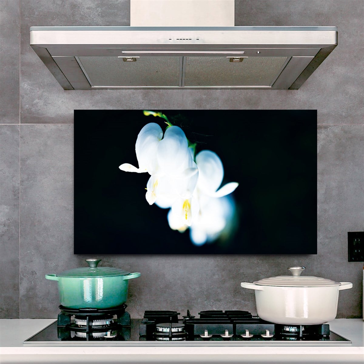 Ocak Arkası Cam Tablo 40x70 cm