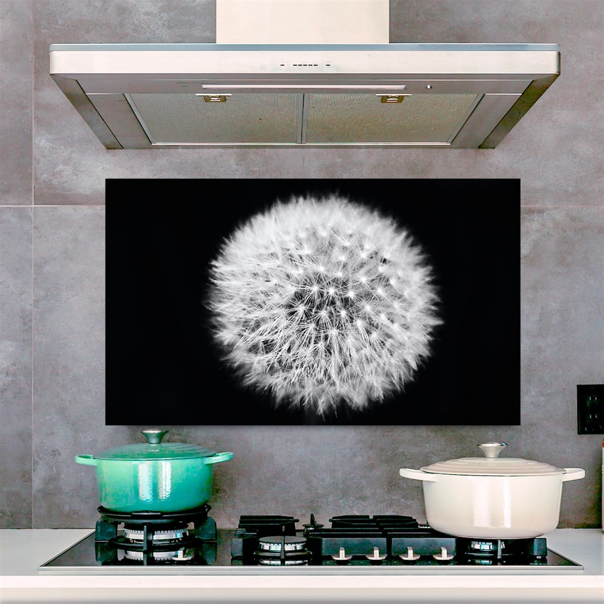 Ocak Arkası Cam Tablo 40x70 cm