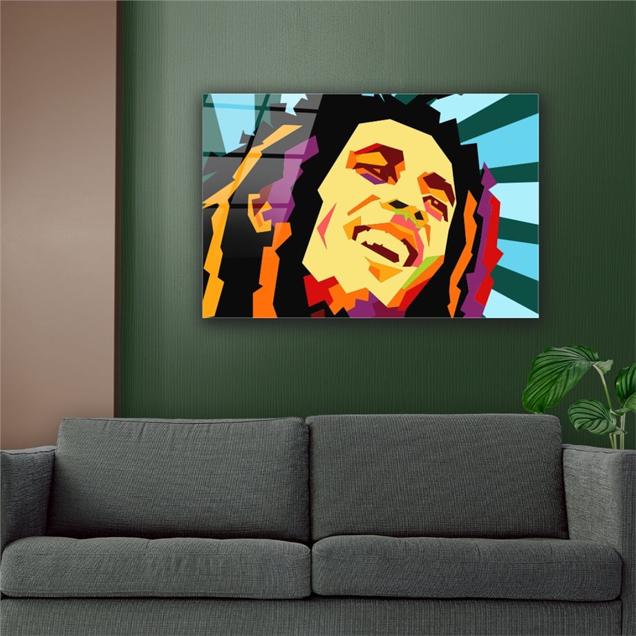 SANAT TEMALI CAM TABLO