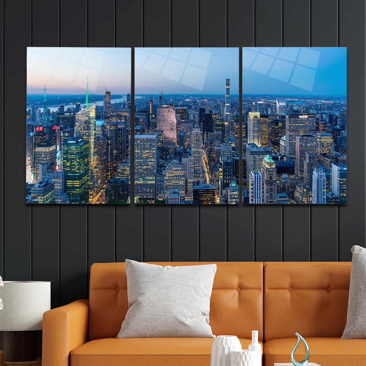 Tempered Glasss Wall Arts Art-Themed Set