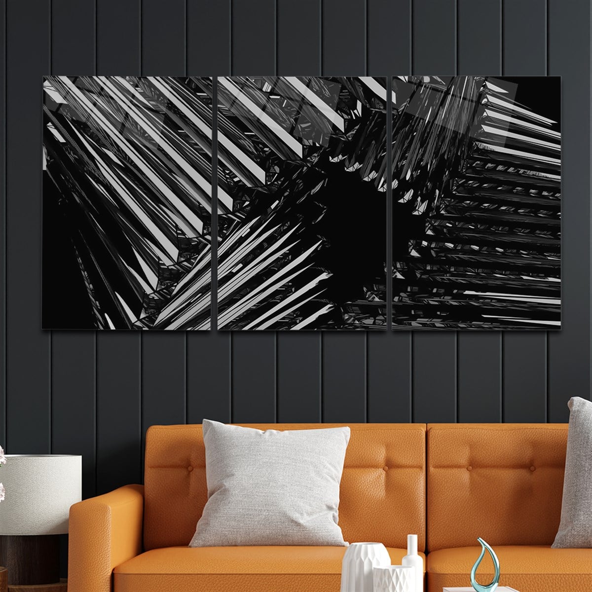 Tempered Glasss Wall Arts Art-Themed Set