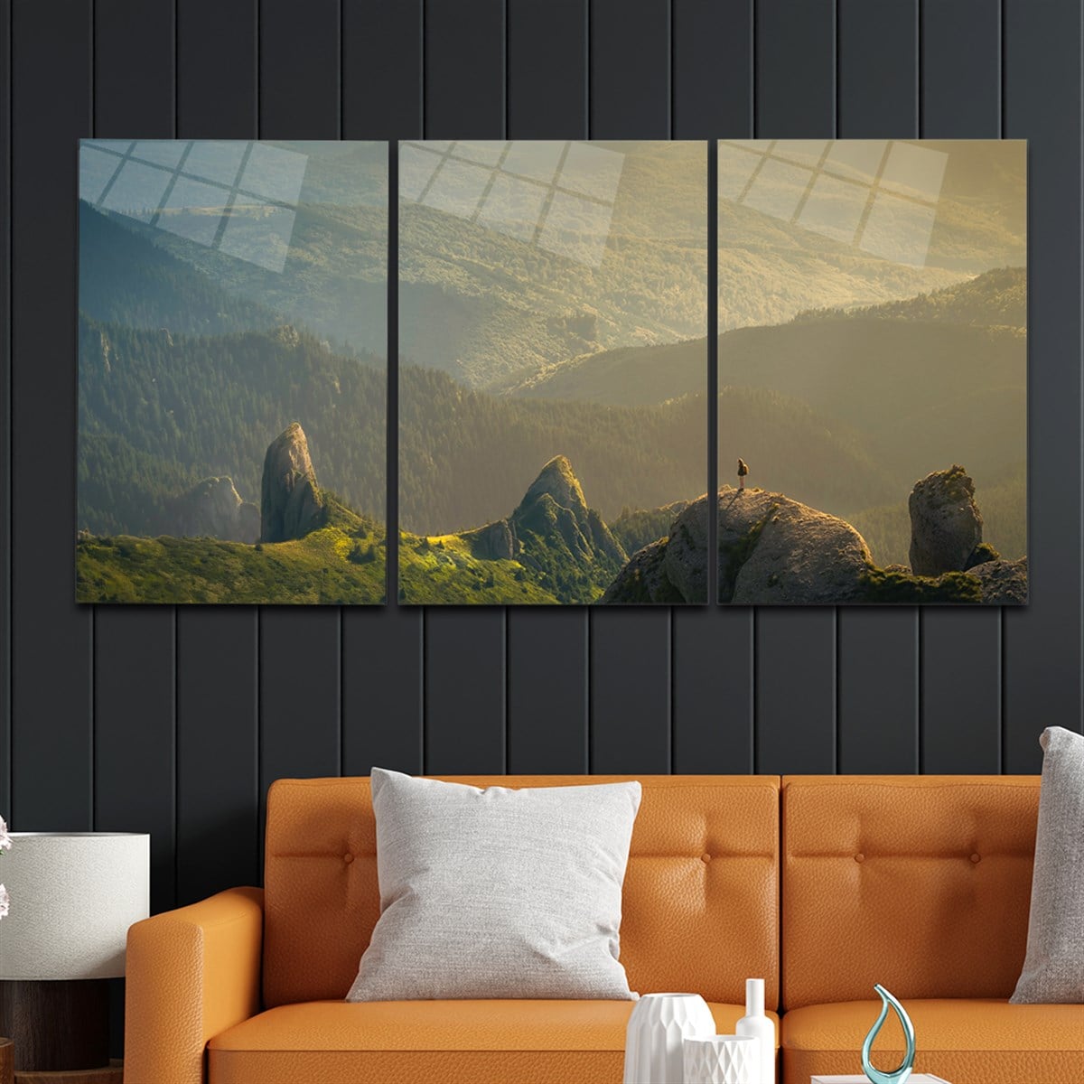 Tempered Glasss Wall Arts Art-Themed Set