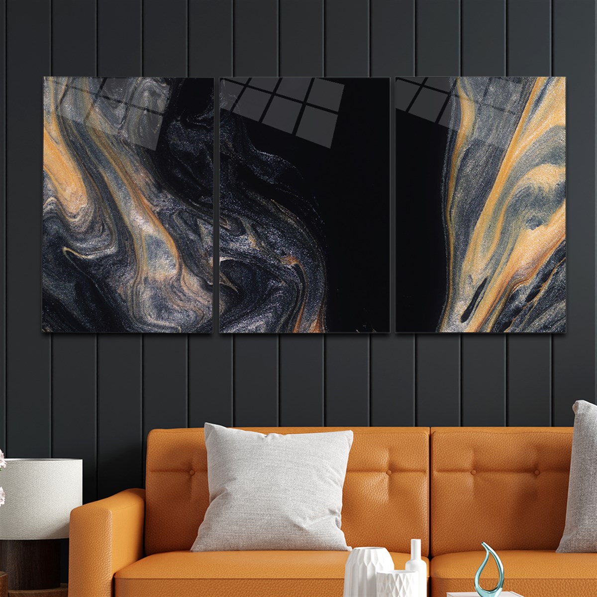 Tempered Glasss Wall Arts Art-Themed Set