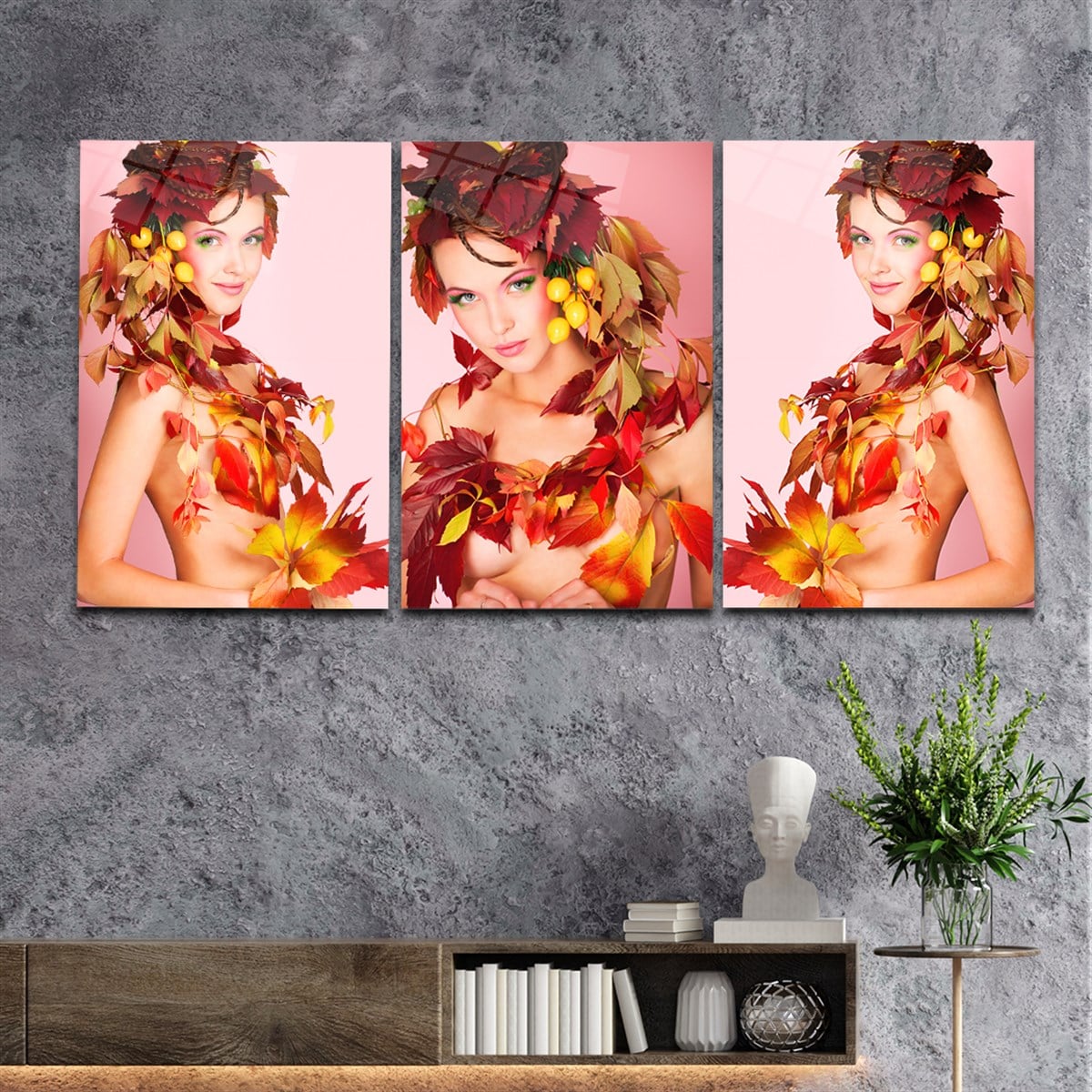 Tempered Glasss Wall Arts Art-Themed Set