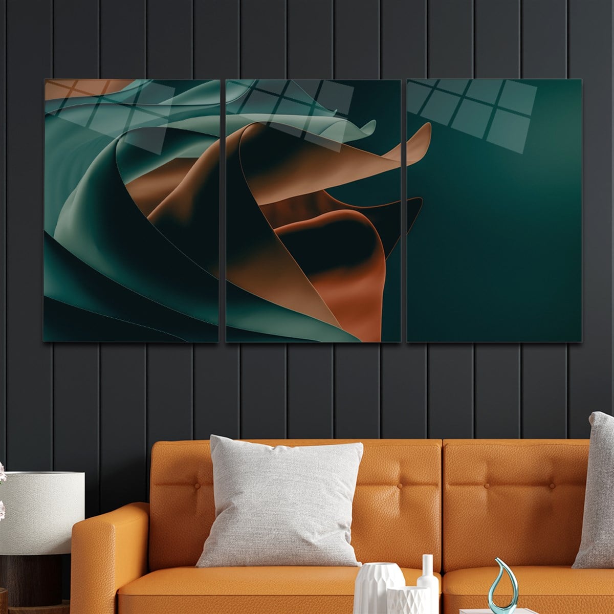 Tempered Glasss Wall Arts Art-Themed Set