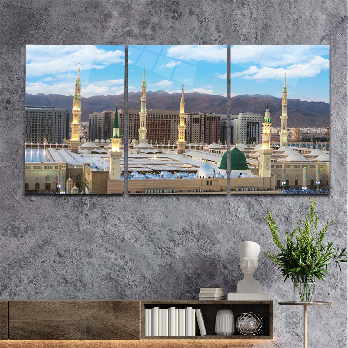 Tempered Glasss Wall Arts Religious-Themed Set