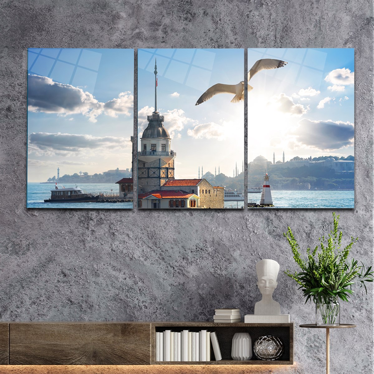 SANAT TEMALI CAM TABLO SETİ