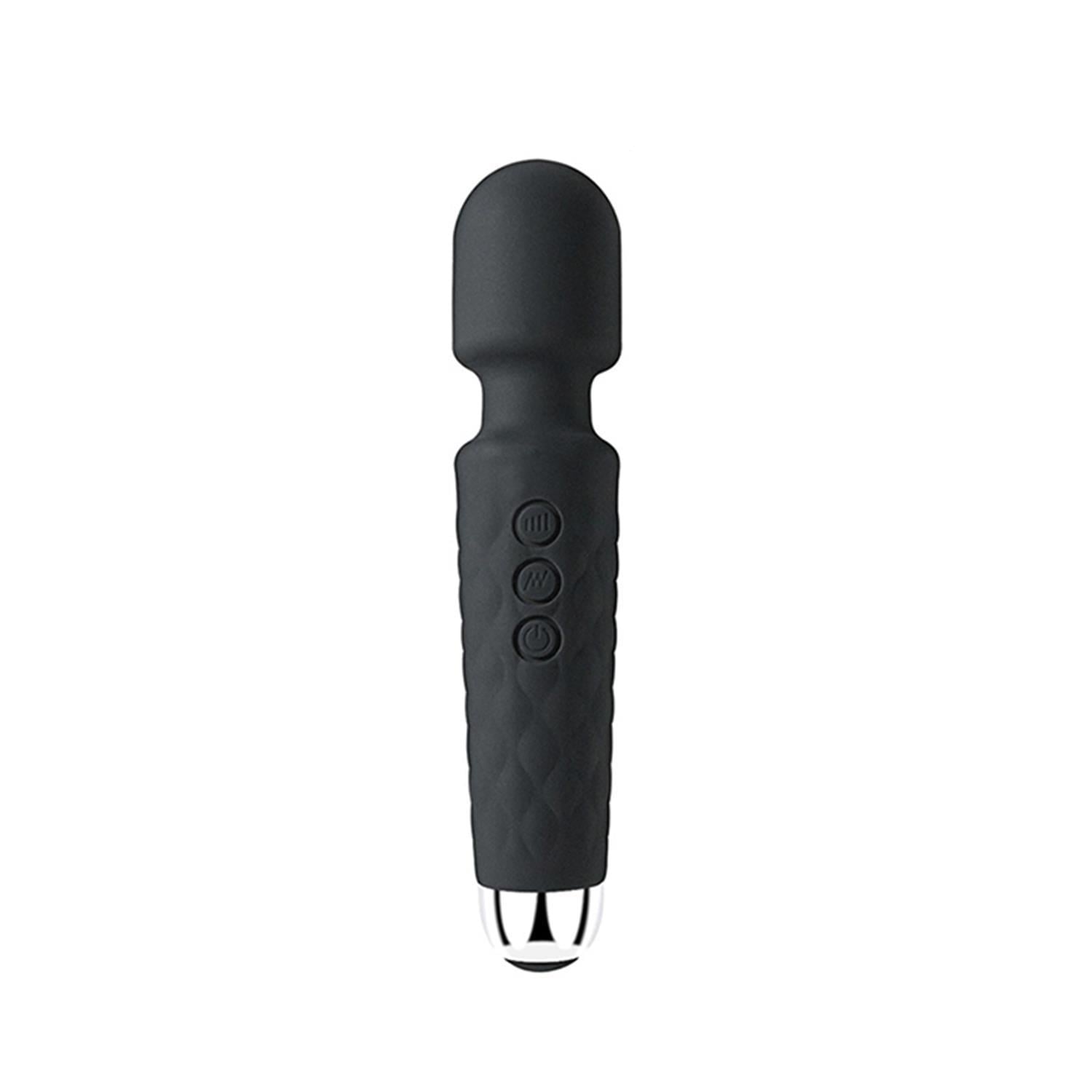 Bükülebilir Başlıklı Wand Vibratör Siyah