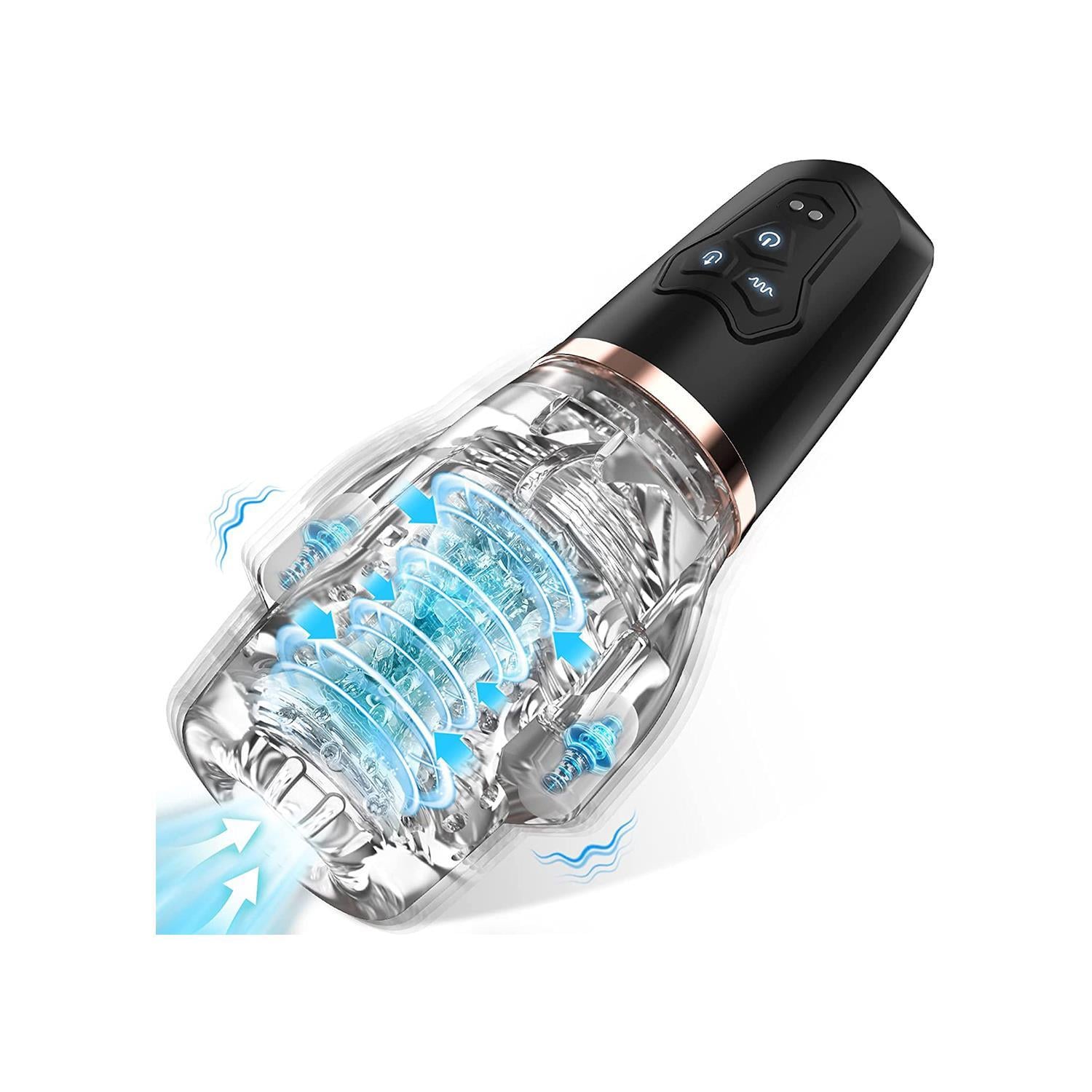 Emişli ve Titreşimli Çift Motorlu Mastürbatör