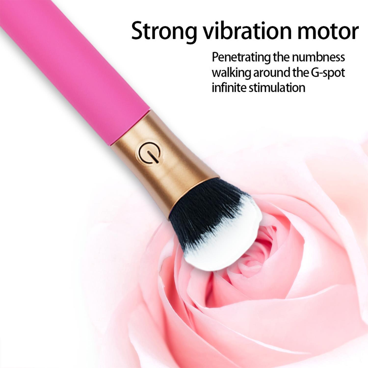 Makyaj Fırçası Şeklinde Vibratör Mor