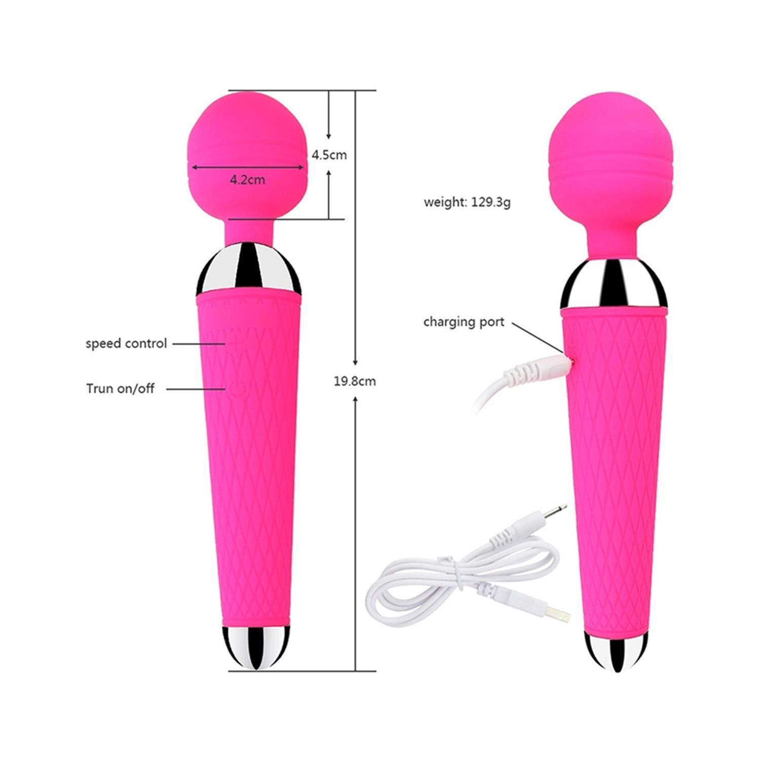 Modern Wand Vibratör Pembe