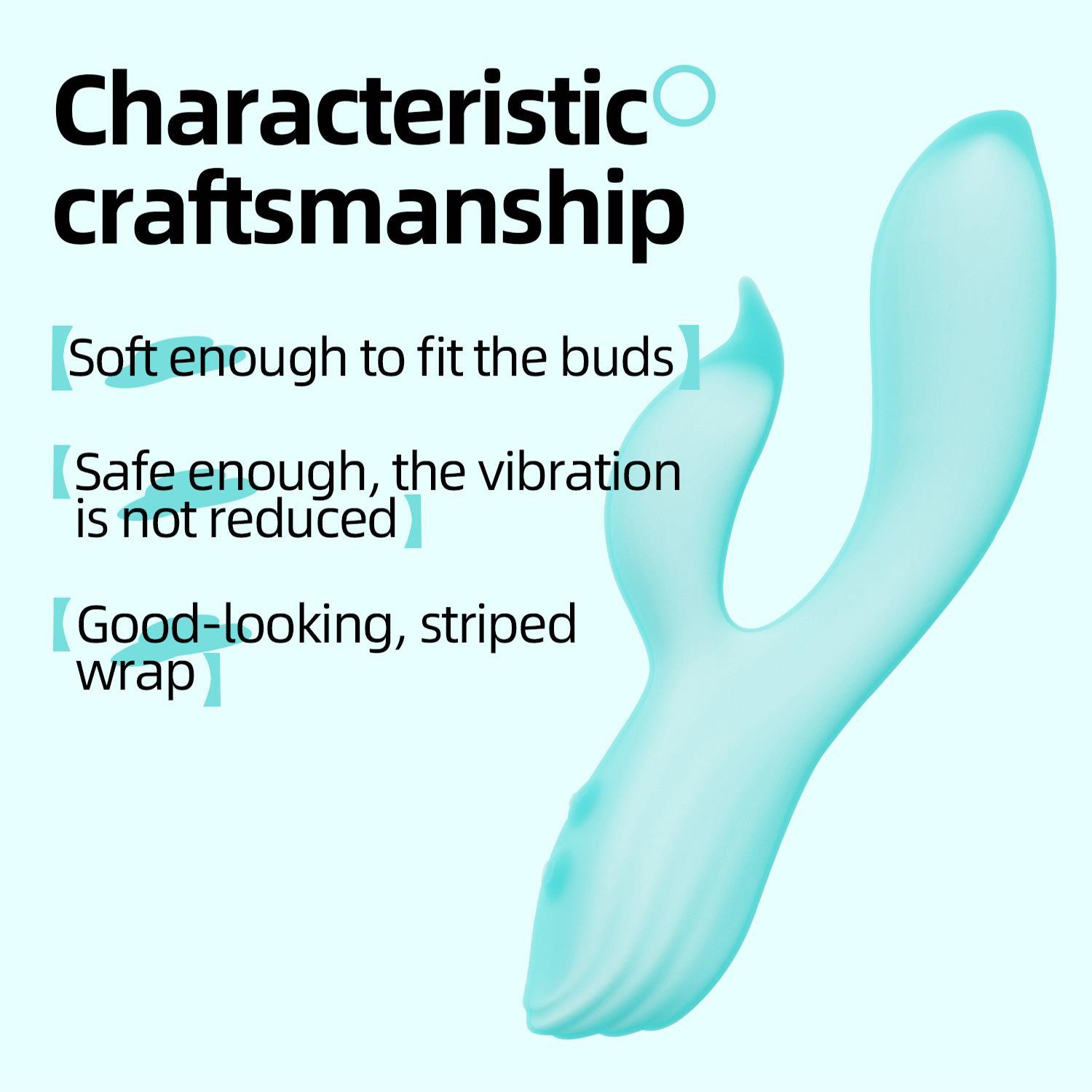 Pembe Tilki Çift Uyarımlı Silikon Rabbit Vibratör