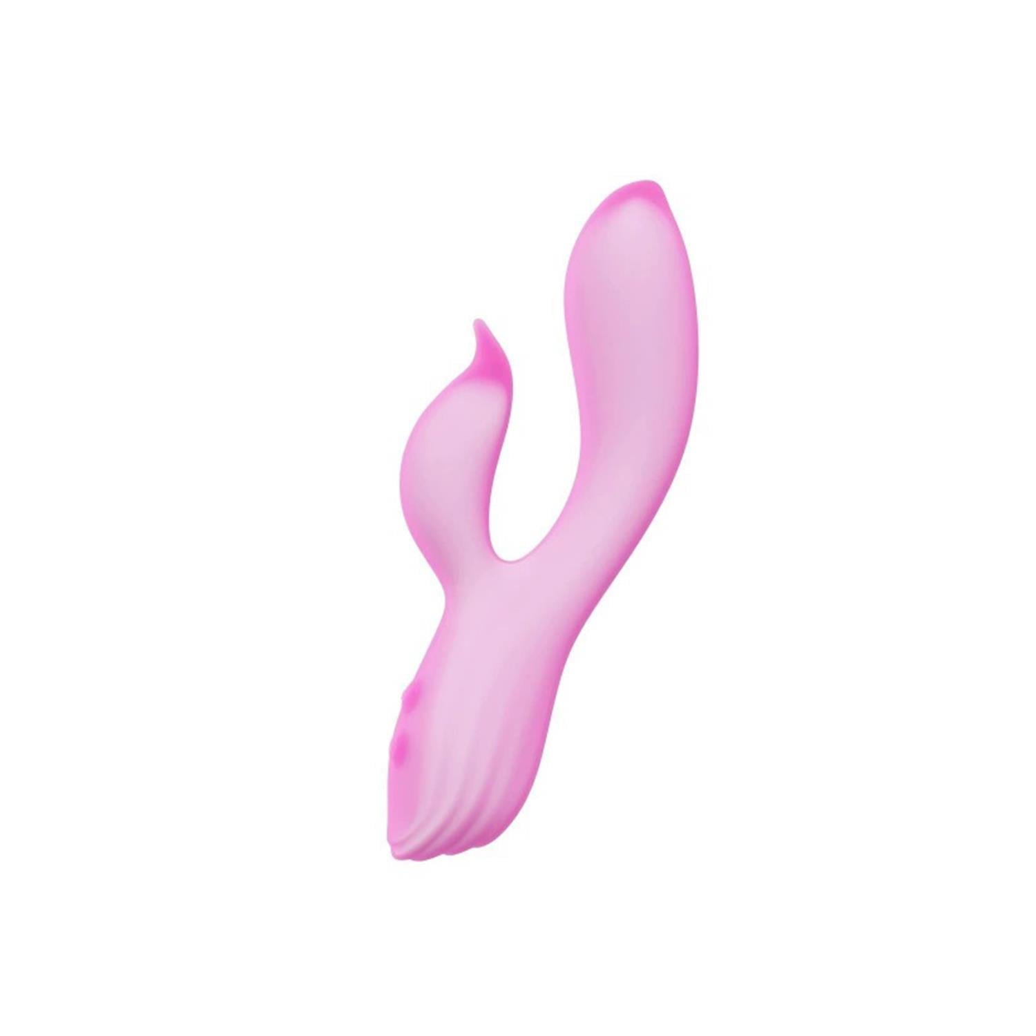 Pembe Tilki Çift Uyarımlı Silikon Rabbit Vibratör