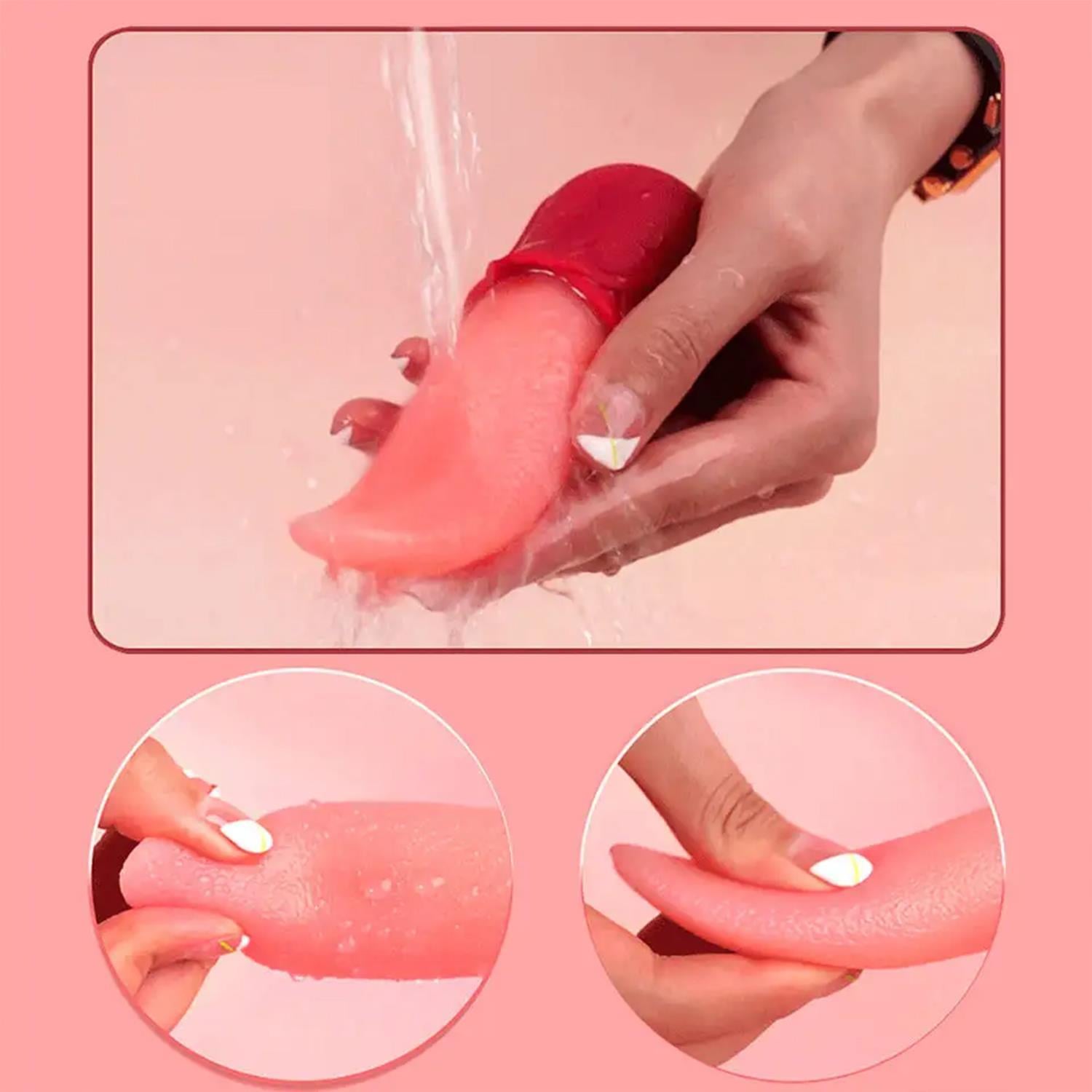 Pembe Tilki Dil Yalama Klitoral Uyarıcı Vibratör