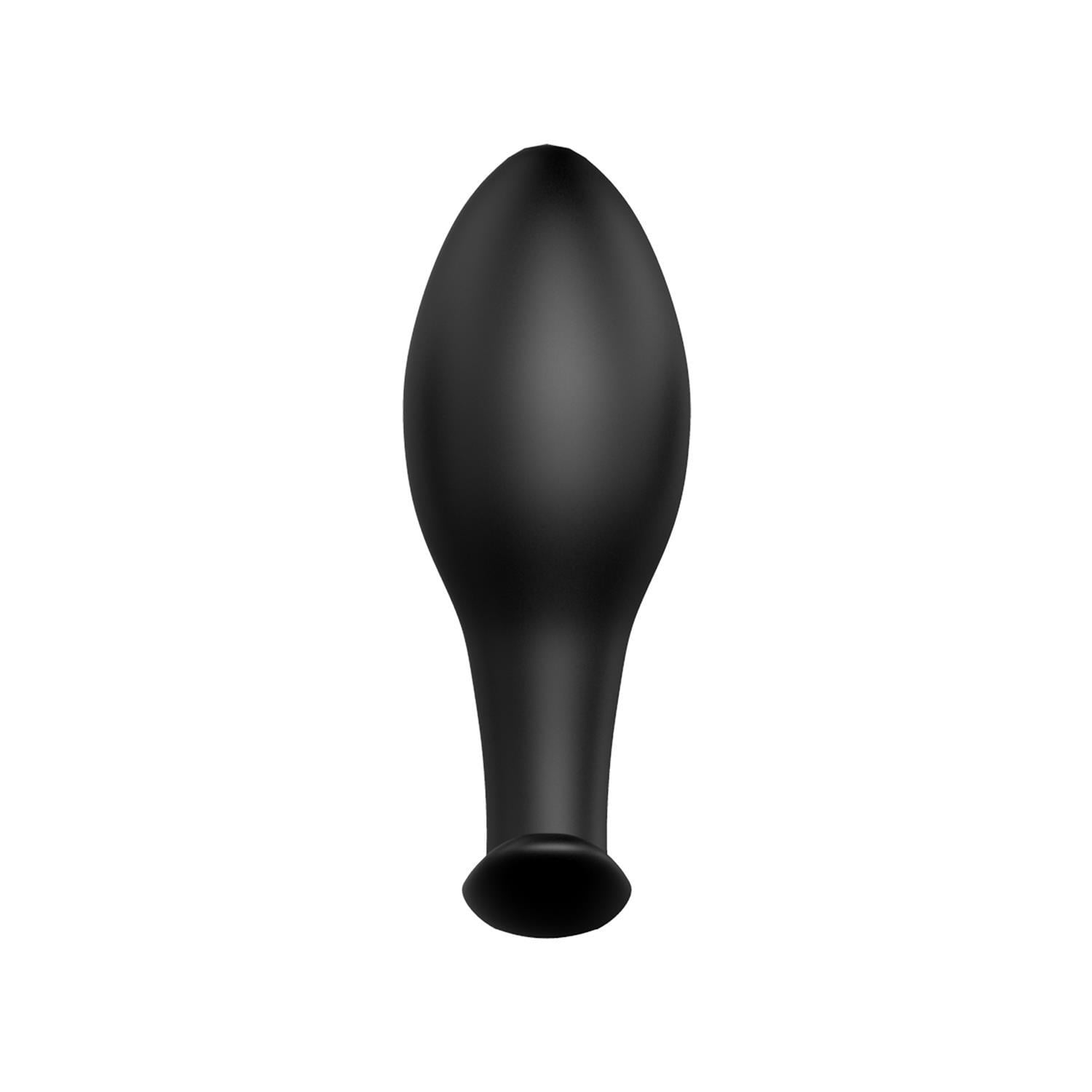 Pretty Love Siyah Kadife Dokulu Silikon Anal Plug