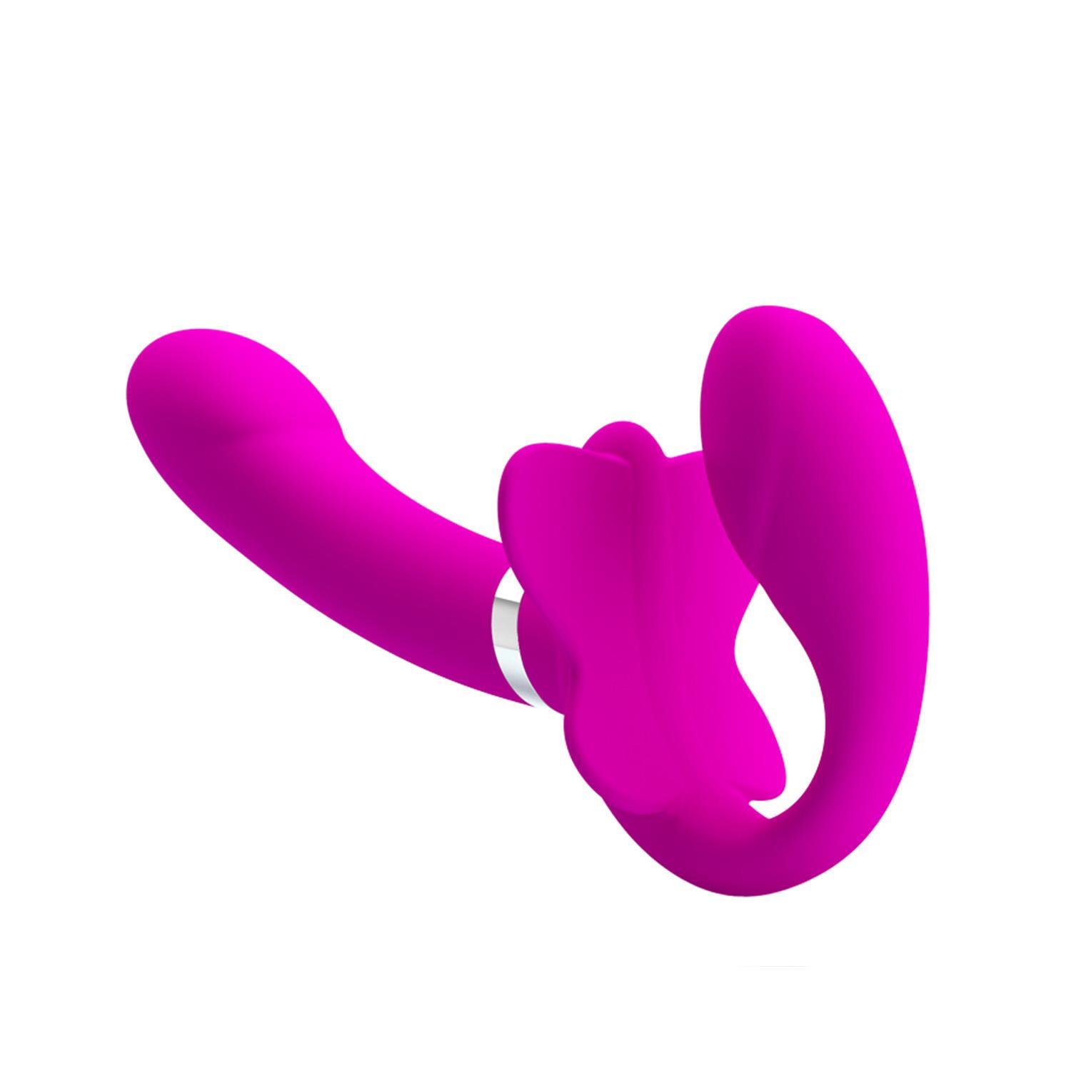 Pretty Love Valerie 12 Modlu Çift Motor Titreşimli Straplez Strap-On