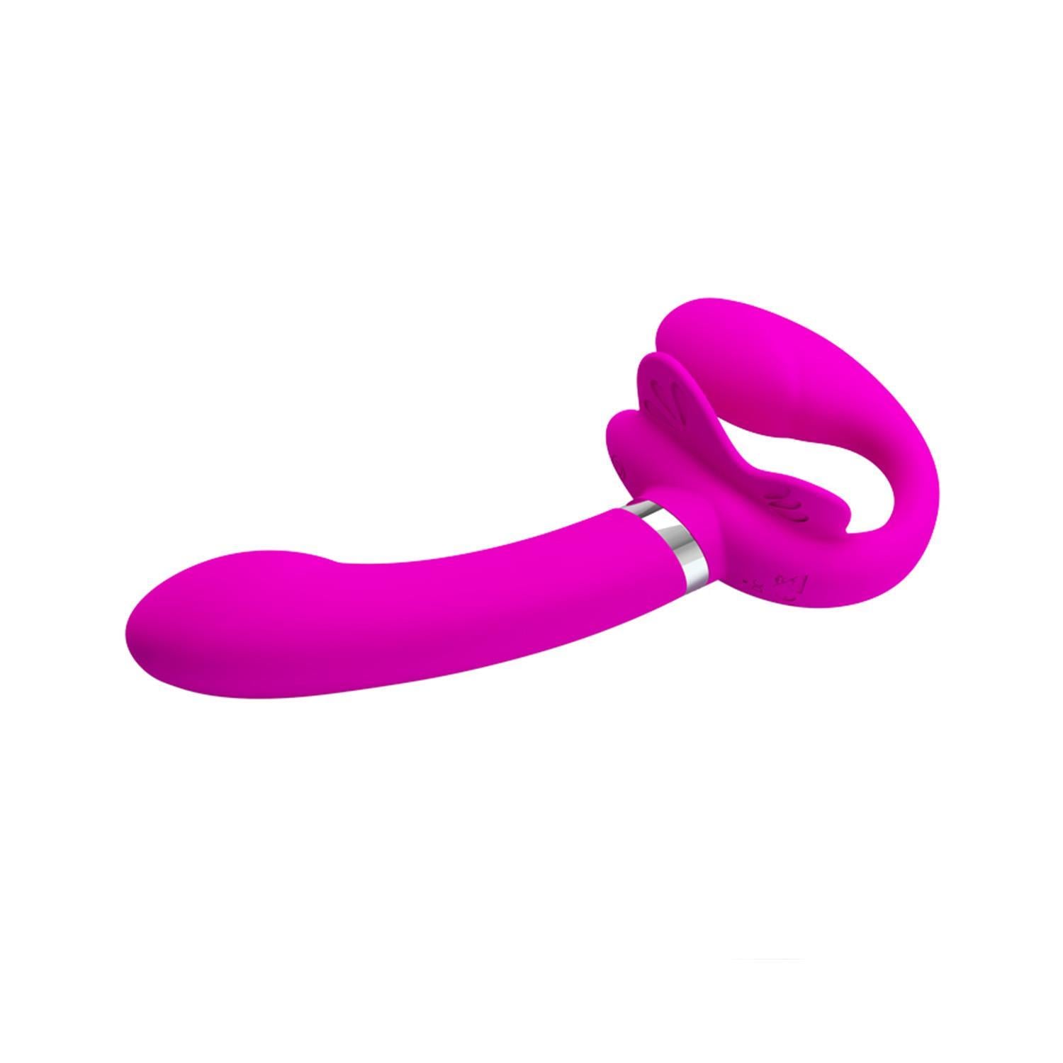 Pretty Love Valerie 12 Modlu Çift Motor Titreşimli Straplez Strap-On