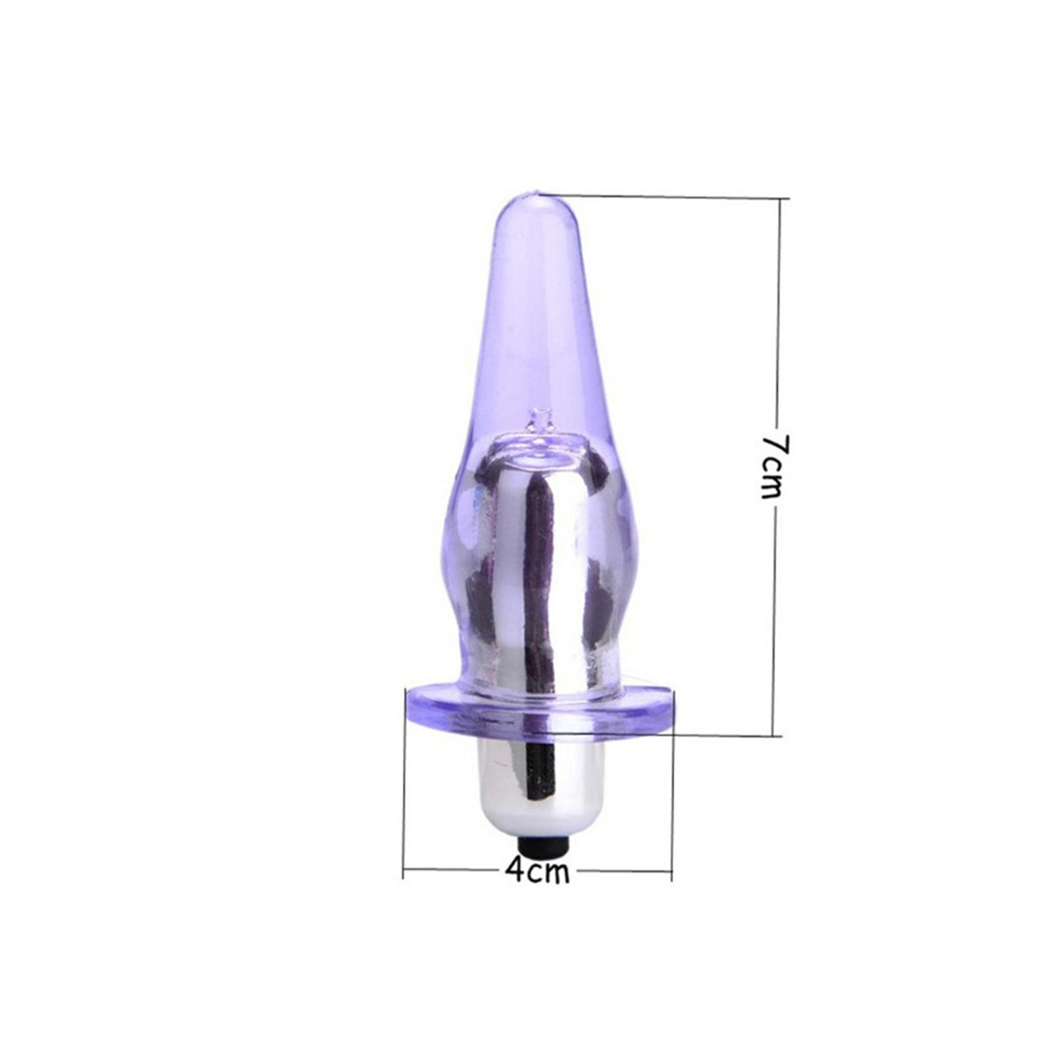 Şeffaf Silikon Anal Vibratör Siyah