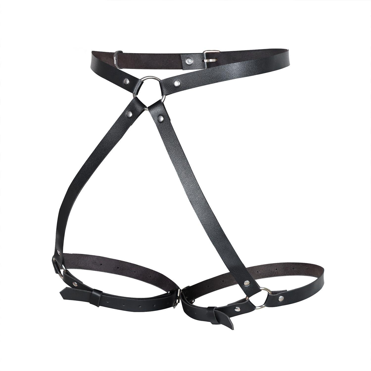Siyah Ayarlanabilir Bacak ve Kalça Harness