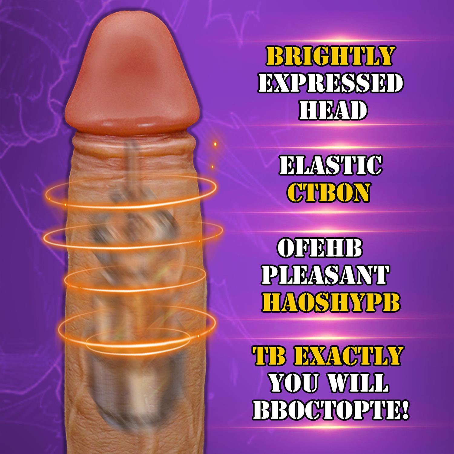 Telefon Kontrollü Hareketli Gerçekçi Dildo Vibratör Esmer