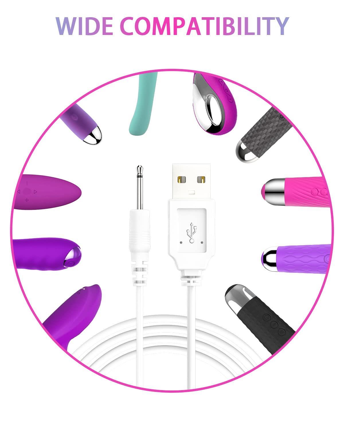 Vibratör İçin DC Uçlu USB Şarj Kablosu 30 cm