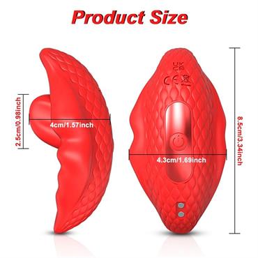 APP Kontrollü Klitoral Vibratör Kırmızı