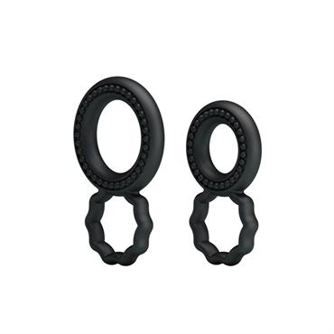 Baile Çift Halkalı Silikon Penis Halkası Seti 2 Boy