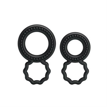 Baile Çift Halkalı Silikon Penis Halkası Seti 2 Boy