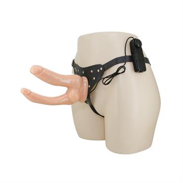 Baile Jessica Çift Uçlu Titreşimli Strap-On Kemer Seti (Pilli)