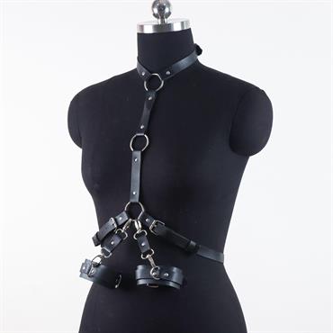 Çift Bileklikli Göğüs ve Bel Harness Seti