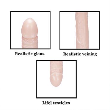 Çift Uçlu Realistik Dildo - 38 cm