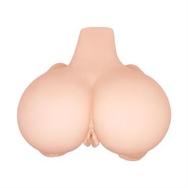 Crazy Bull Titreşimli Real-Skin Vajina & Anal Mastürbatör