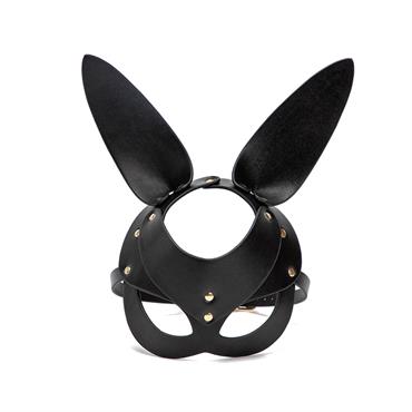 Deri Tavşan Maske Siyah