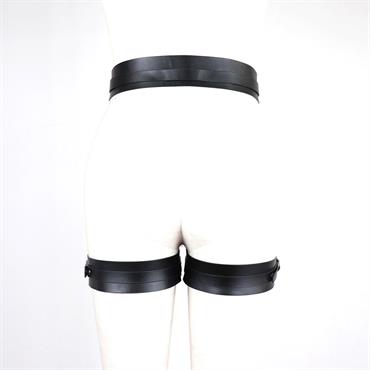 Dominant Touch Deri Bel ve Bacak Harness Takımı