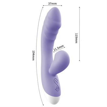Emişli Curved Rabbit Vibratör Mor