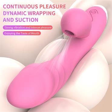 Emişli Curved Rabbit Vibratör Pembe