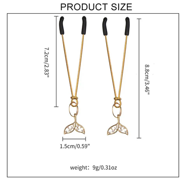 Figürlü Göğüs Ucu Mandalı