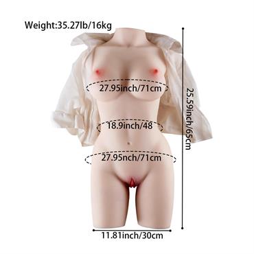 Gerçekçi Büyük Boy Sarışın Mastürbatör 16 kg
