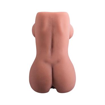 Gerçekçi Taşınabilir Mastürbatör – Koyu Ten, 600g, Yumuşak Silikon