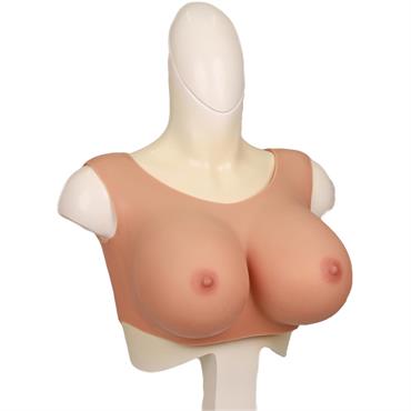 Giyilebilir Silikon Göğüs Kumral En Büyük Boy G Cup