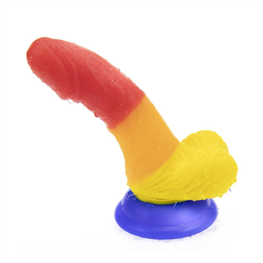 Gökkuşağı Realistik Dildo 12cm
