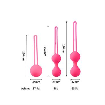 Pelvik Taban Egzersiz Topu Seti – Farklı Ağırlık Seçenekleri ile Kademe Kademe Güçlendirme