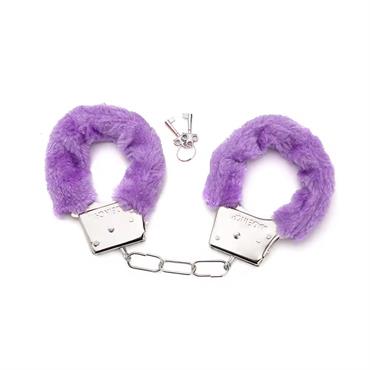 Peluşlu Metal Fantezi Kelepçe Mor