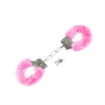 Peluşlu Metal Fantezi Kelepçe Pembe