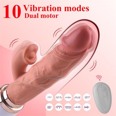 Pembe Tilki 10 Modlu Dual Motorlu Realistik Vibratör