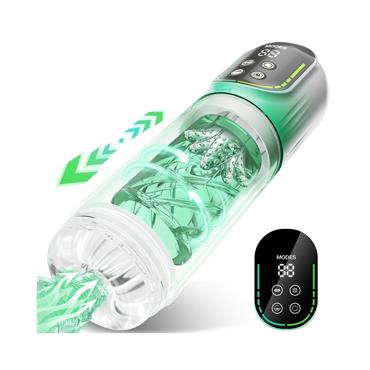 Pembe Tilki 9’u 1 Arada LCD Ekranlı Otomatik Erkek Mastürbatör