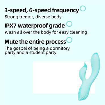 Pembe Tilki Çift Uyarımlı Silikon Rabbit Vibratör