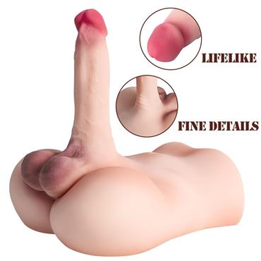 Pembe Tilki Esnek Penisli Realistik Kalça Mastürbatörü