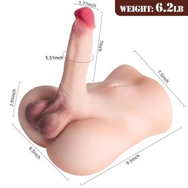 Pembe Tilki Esnek Penisli Realistik Kalça Mastürbatörü