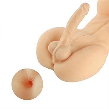 Pembe Tilki Realistik Torso Mastürbatör Dildolu